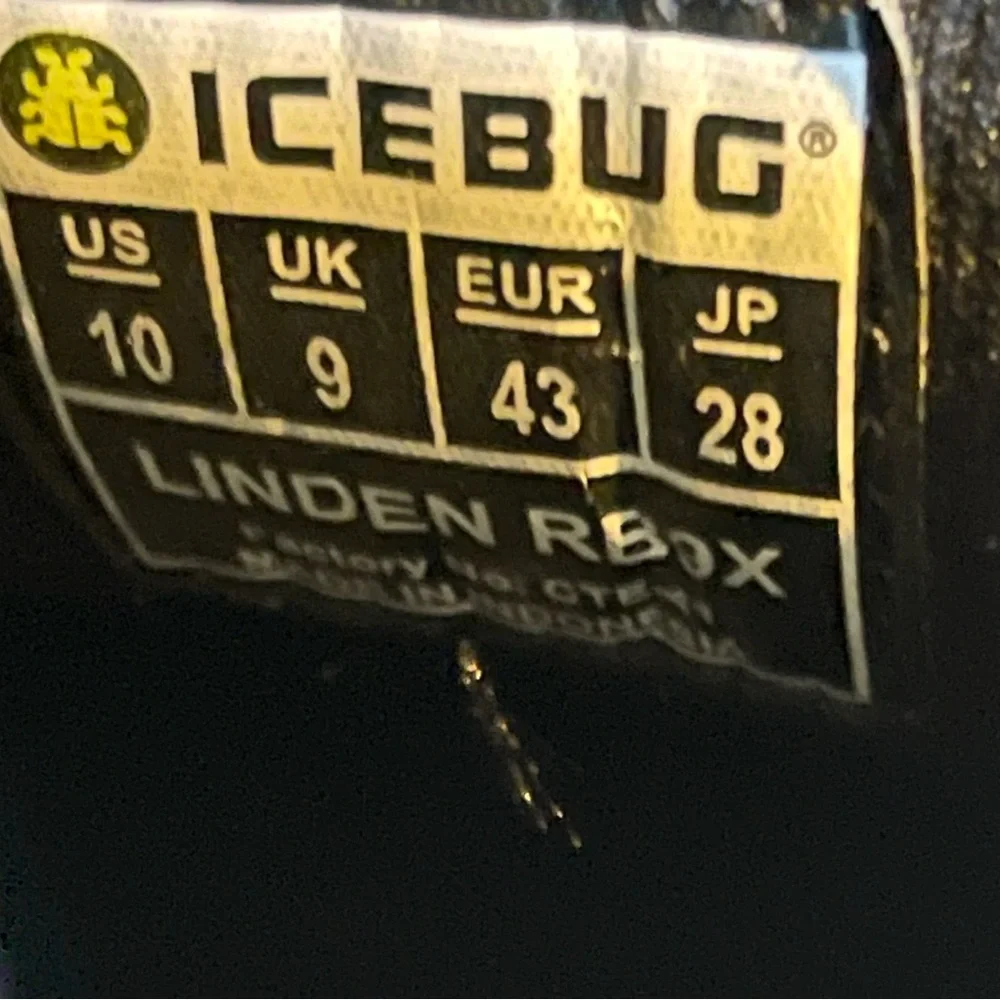 Icebug shoes‎ men’s size 10 pre-owned condition black